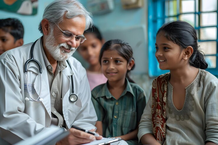 doctor-joyfully-interacting-with-children-clinic_606187-4037